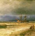 Прибой. 1895 - Surf. 189534,5 х 57,5 смХолст, маслоРомантизм, реализмРоссияФеодосия. Феодосийская картинная галерея им. И. К. Айвазовского